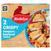 Birds Eye 2 Crispy Tempura Battered Chicken Breast Steaks 170g