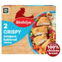 Birds Eye 2 Crispy Tempura Battered Chicken Breast Steaks 170g