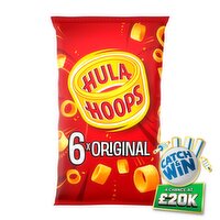 Hula Hoops Original Multipack Crisps 6 Pack