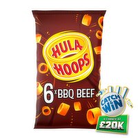 Hula Hoops BBQ Beef Multipack Crisps 6 Pack