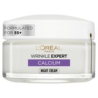 L’Oréal Paris Wrinkle Expert Anti-Wrinkle 55+ Night Cream, Formulated with Calcium, 50ml