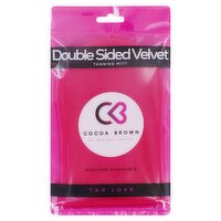 Cocoa Brown Double Sided Velvet Tanning Mitt