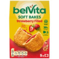 BelVita Breakfast Biscuits Soft Bakes Strawberry Filled 5 Pack 250G