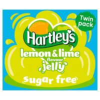 Hartley's Lemon & Lime Flavour Crystal Jelly Sugar Free Twin Pack 23g