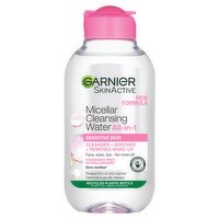 Garnier Micellar Water, Gentle face cleanser & Makeup Remover for Sensitive Skin, Travel Size 100ml