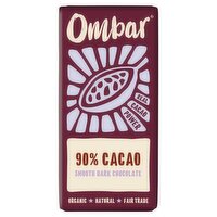 Ombar 90% Cacao Smooth Dark Chocolate 35g