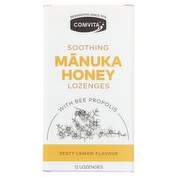 Comvita Manuka Honey Lozenges with Propolis Lemon & Honey 12 x 4.5g (54g)
