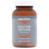 Nourish Calcium Citrate with Vitamin D3 60 Vegetarian Tablets