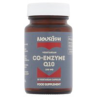 Nourish Co-Enzyme Q10 100mg 30 Vegetarian Capsules