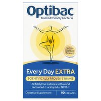 Optibac Every Day Extra - Advanced Vegan Digestive Supplement - 90 Capsules