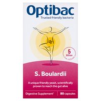Optibac S. Boulardii Digestive Supplement 80 Capsules