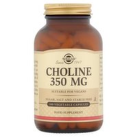 Solgar Choline 350 mg 100 Vegetable Capsules