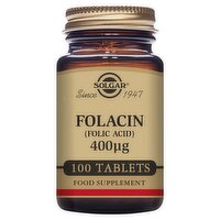 Solgar Folacin (Folic Acid) 400μg 100 Tablets