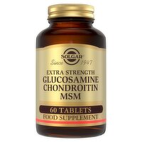 Solgar Extra Strength Glucosamine Chondroitin MSM 60 Tablets