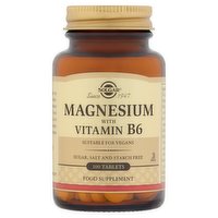 Solgar Magnesium with Vitamin B6 100 Tablets