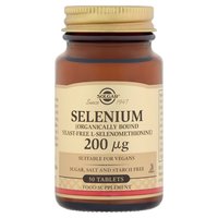 Solgar Selenium (Organically Bound Yeast-Free L-Selenomethionine) 200 μg 50 Tablets