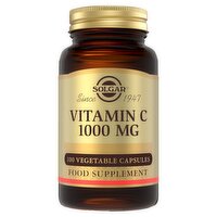 Solgar 100 Vitamin C 1000 mg Vegetable Capsules Food Supplement