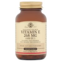 Solgar Natural Source Vitamin E 268 mg (400 IU) 50 Softgels