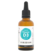 Viridian Liquid Vitamin D3 2000IU 50ml