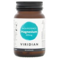 Viridian High Potency Magnesium 300mg 30 Capsules 