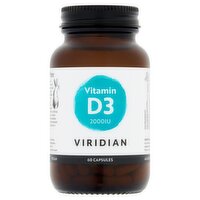 Viridian Vitamin D3 2000IU 60 Capsules
