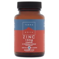 Terra Nova Zinc 15mg Complex 50 Vegetarian Capsules