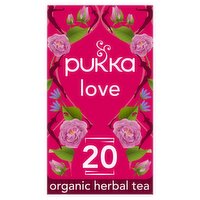 Pukka Organic Love Tea 20 Home Compostable Herbal Tea Bags