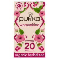 Pukka Organic Womankind Herbal Tea 20 Home Compostable Tea Bags