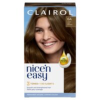 Clairol Nice'n Easy Permanent Hair Dye, 6A Light Ash Brown