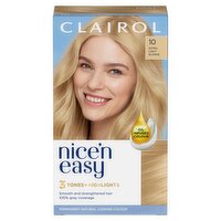 Clairol Nice'n Easy Permanent Hair Dye, 10 Extra Light Blonde