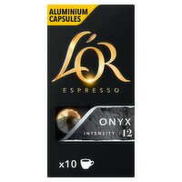 L'OR Espresso Onyx Coffee Pods x10 Intensity 12