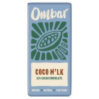 Ombar 55% Cacao Chocolate Coco M'lk 70g