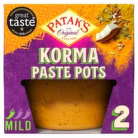 Patak's Korma Paste Pots 2 x 70g