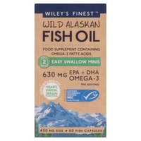 Wiley's Finest Wild Alaskan Fish Oil 60 Capsules