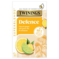 Twinings Superblends Defence Citrus & Ginger with Green Tea & Echinacea 20 Tea Bags 40g