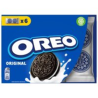 OREO Original Lunchbox Cocoa Sandwich Cookies with Vanilla Flavour Filling Multipack 6 pack 132 g