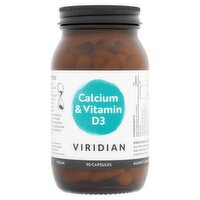 Viridian Calcium & Vitamin D3 90 Capsules
