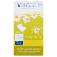 Natracare 16 Organic Cotton Cover Long Panty Liners