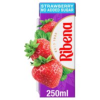 Ribena No Added Sugar Strawberry Juice Drink Carton 250ml