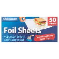 Shannon Pre-Cut Foil Sheets 50 Sheets 35cm x 27cm