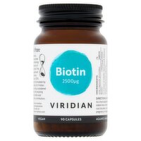 Viridian Biotin 2500μg 90 Capsules
