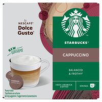 Starbucks® Cappuccino By Nescafé Dolce Gusto, Coffee Pods x12 (6 Servings)