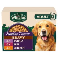 WINALOT Sunday Dinner Mixed in Gravy Wet Dog Food 12x100g
