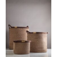 Helen James Considered Poppy Basket Brown L