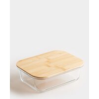 Bamboo Glass Food Box Wood