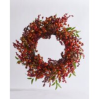Harvest Berry Wreath Orange 