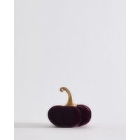 Mini Velvet Pumpkin Burgundy