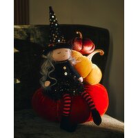 Sitting Witch Decoration Black 