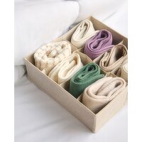 8 Grid Drawer Storage Organiser Natural 