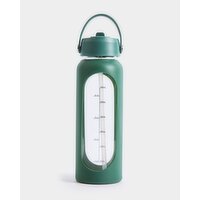 Silicone Glass Bottle - 800ml Green